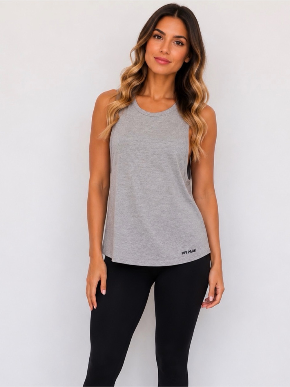 IVY PARK Neutral Beige Relaxed Tank Top